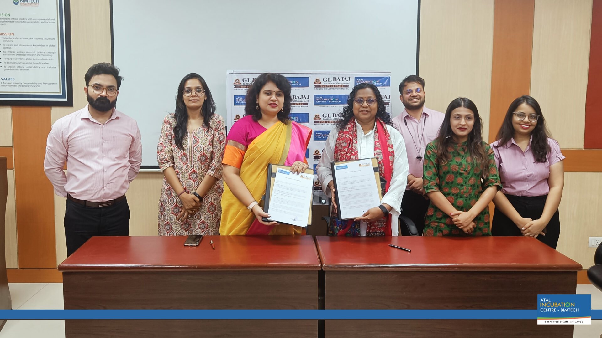 AIC-BIMTECH signed MOU with GU-TBI