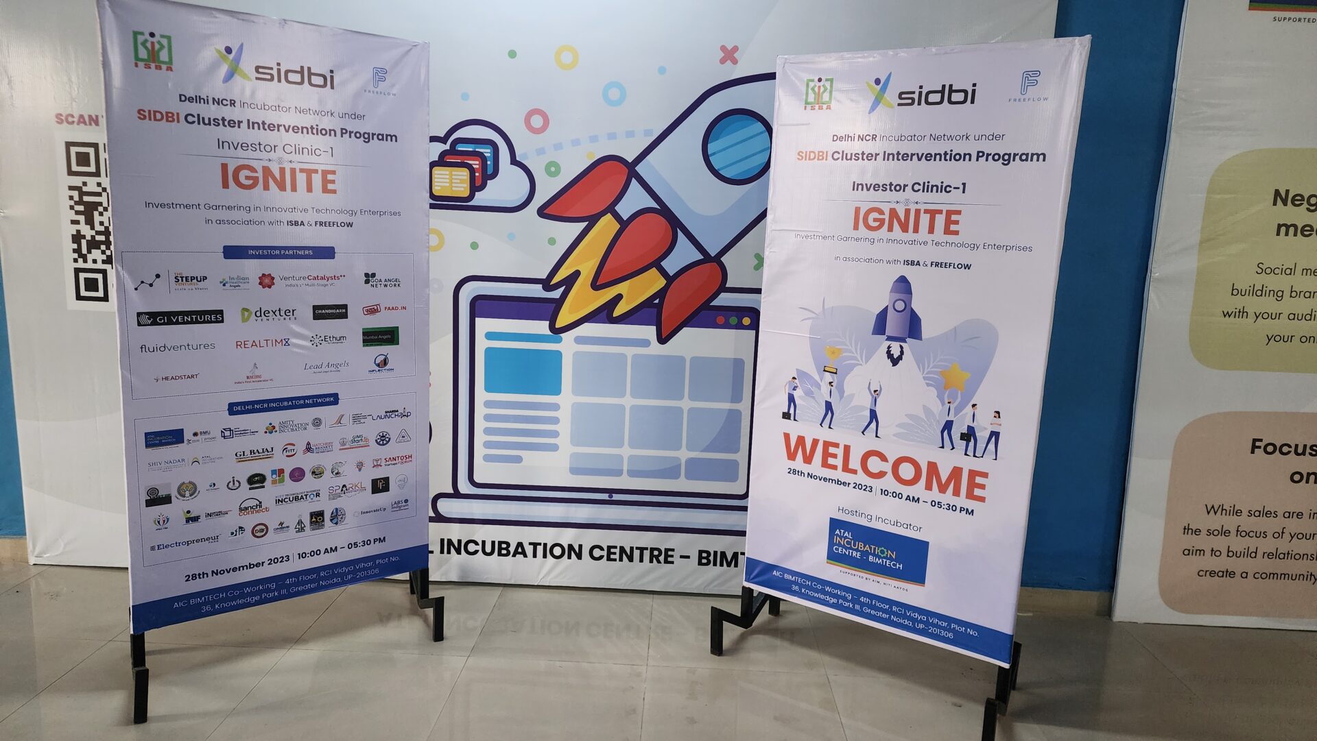 SIDBI Cluster Intervention Program- Delhi NCR Cluster Inaugurated funding program, IGNITE- First Investor Clinic